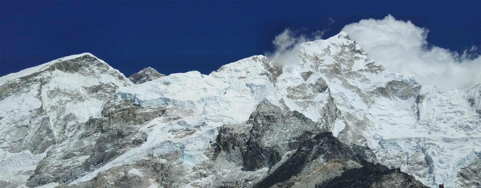 Mt. Everest, Nuptse and south col